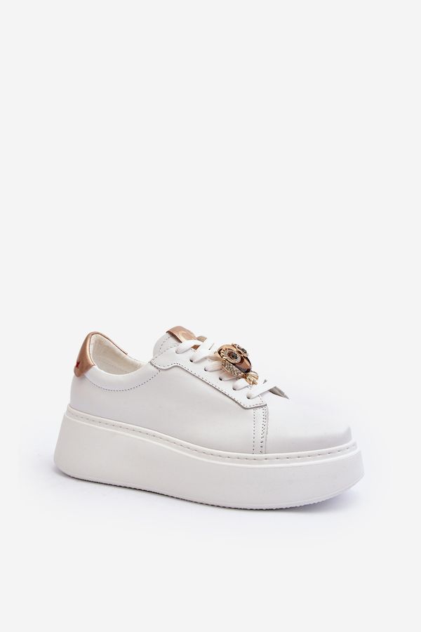 Kesi Women's leather sneakers CheBello White