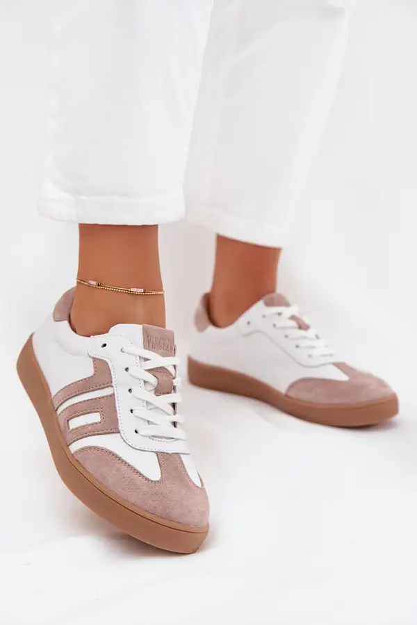 VINCEZA Women's Leather Sneakers Vinceza