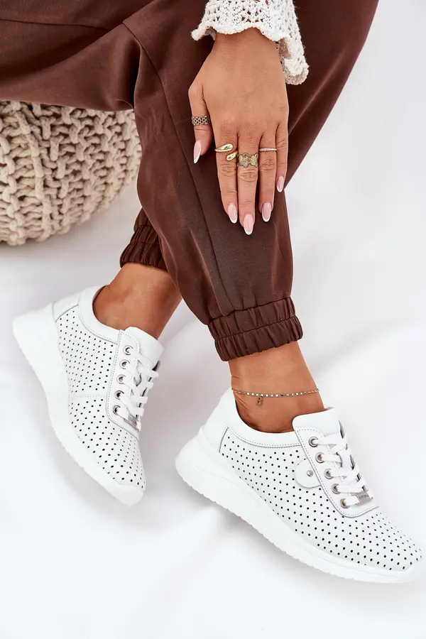 VINCEZA Women's Leather Sports Shoes Vinceza