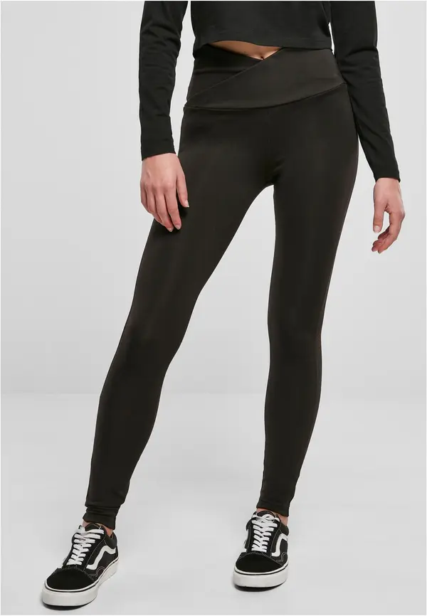 Urban Classics Women's leggings Recycled At the waist black