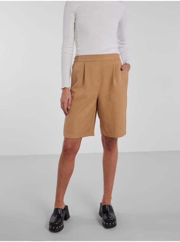 Pieces Women's Light Brown Shorts Pieces Tally - Women's