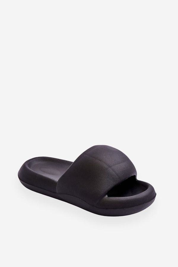 Kesi Women's light foam slippers on the platform Black Milton