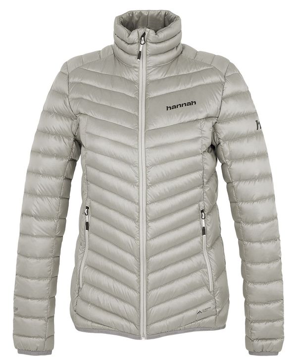 HANNAH Women's light insulation down jacket Hannah AYLA light gray stripe