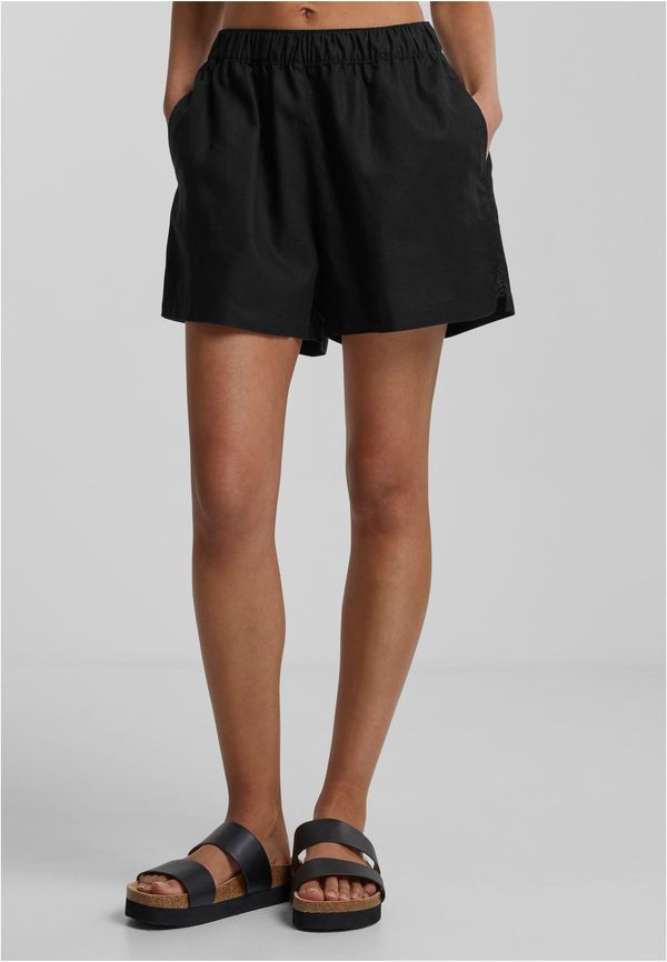 Urban Classics Women's Linen Shorts Black