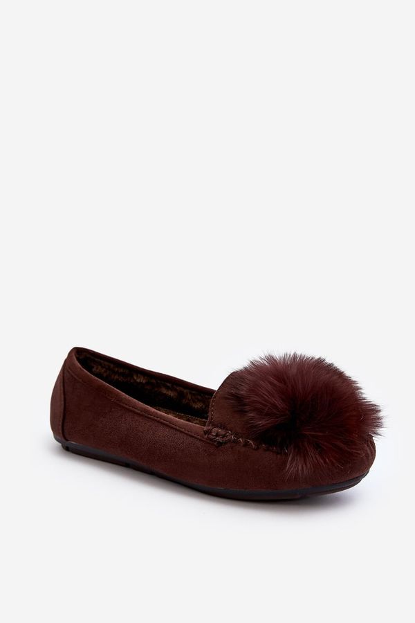 Kesi Women's loafers with brown Novas fur