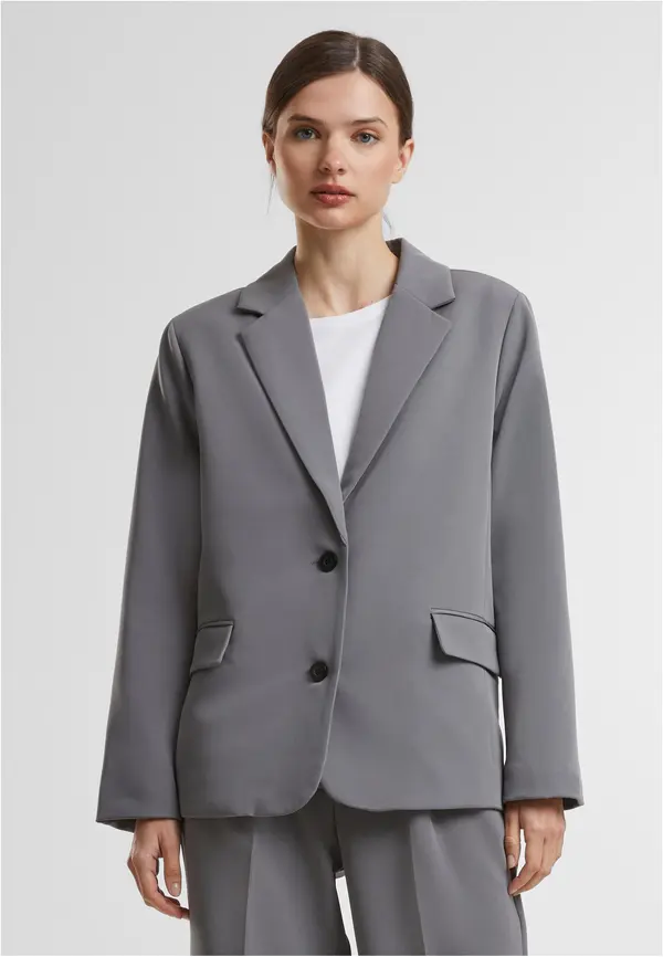 Urban Classics Women's long jacket gray