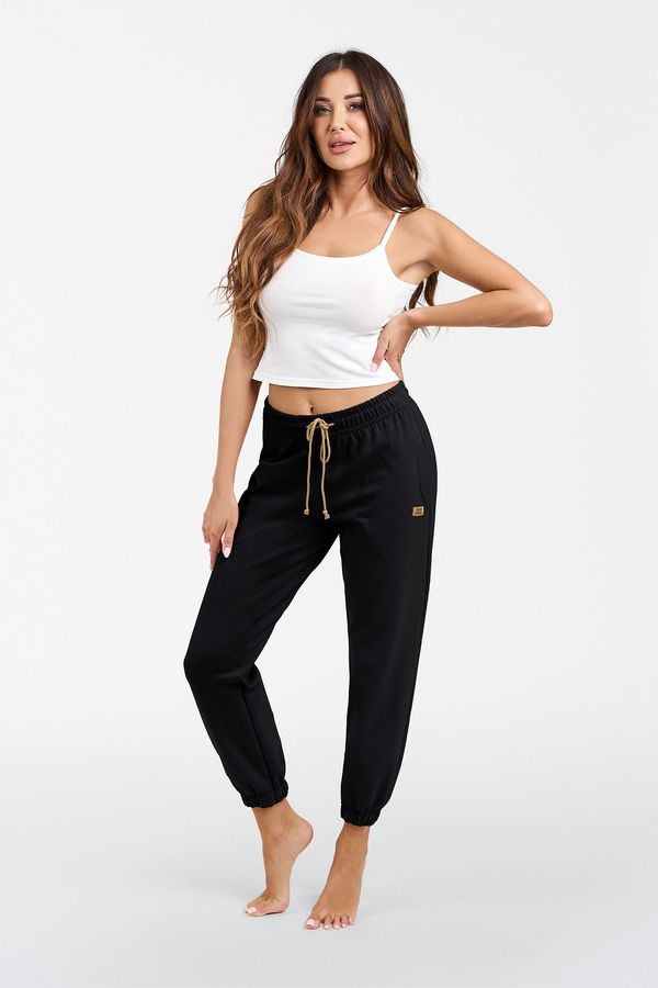 Italian Fashion Women's Long Pants Viva - Black