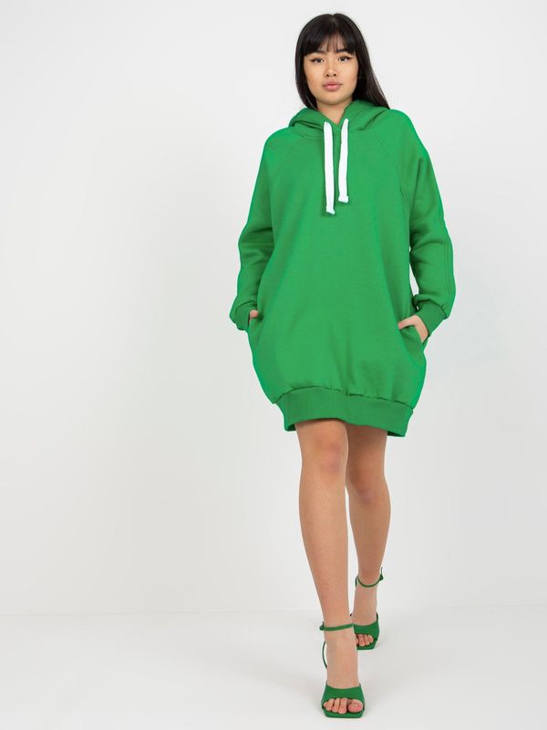 Fashionhunters Women's Long Sweatshirt - Green