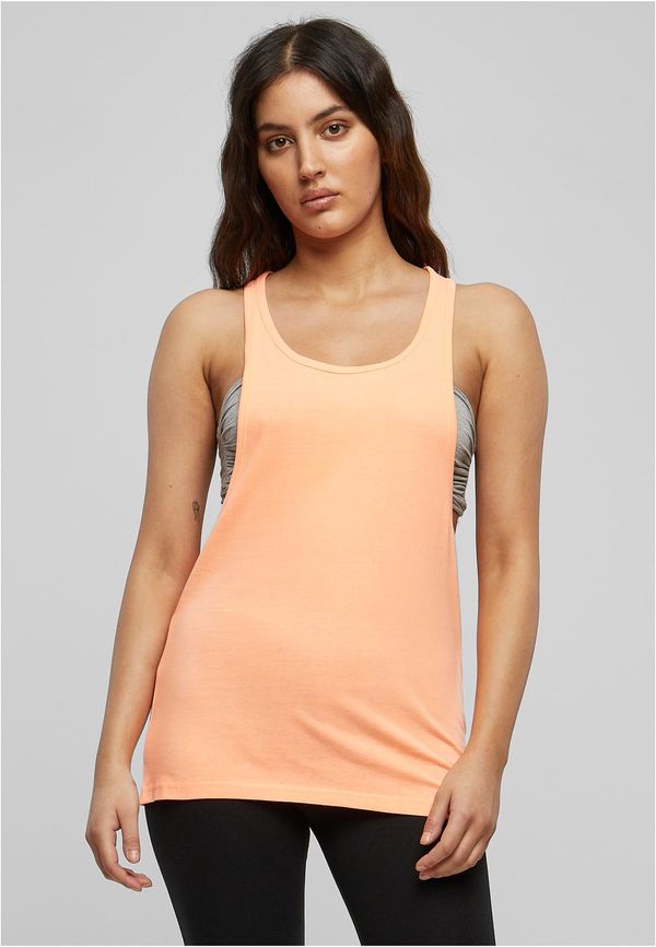 UC Ladies Women's loose neon tank top in neon-orange color