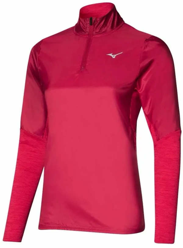 Mizuno Women's Mizuno Hybrid LS HZ / Rose Red Sweatshirt