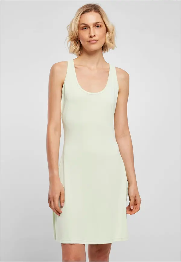 Urban Classics Women's Modal Short Dress with Back Shirts Light Mint