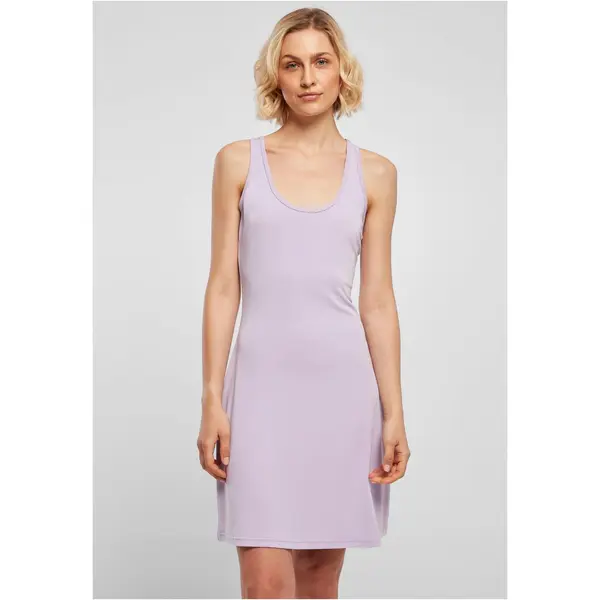 Urban Classics Women's Modal Short Racer Dress With Back Lilac