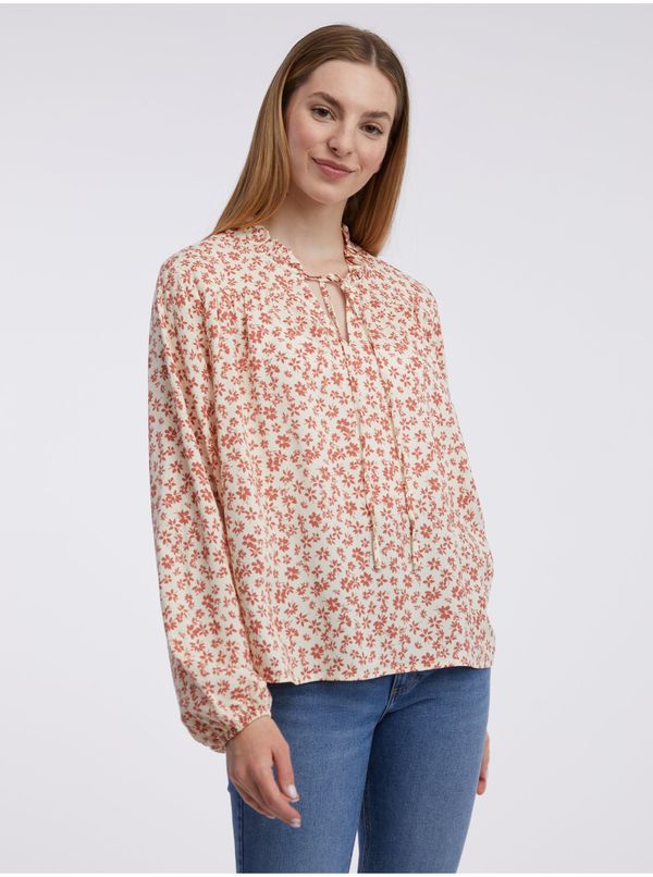 Orsay Women's orange floral blouse ORSAY