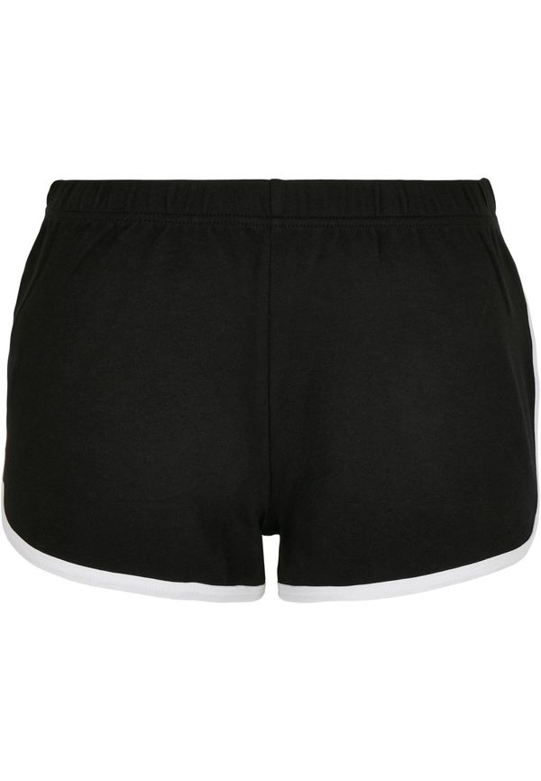 Urban Classics Women's Organic Interlock Retro Hotpants Black/White