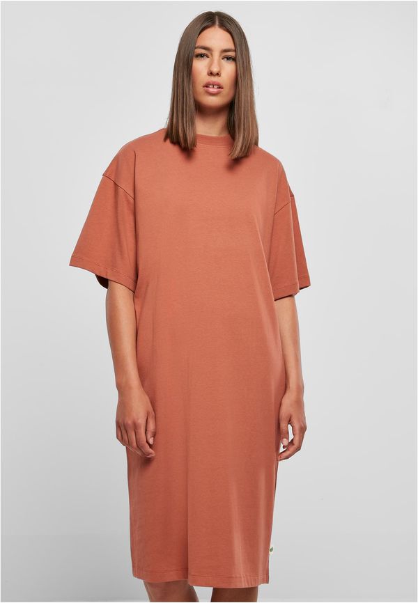 Urban Classics Women's Organic Long Oversized Terracotta T-Shirt