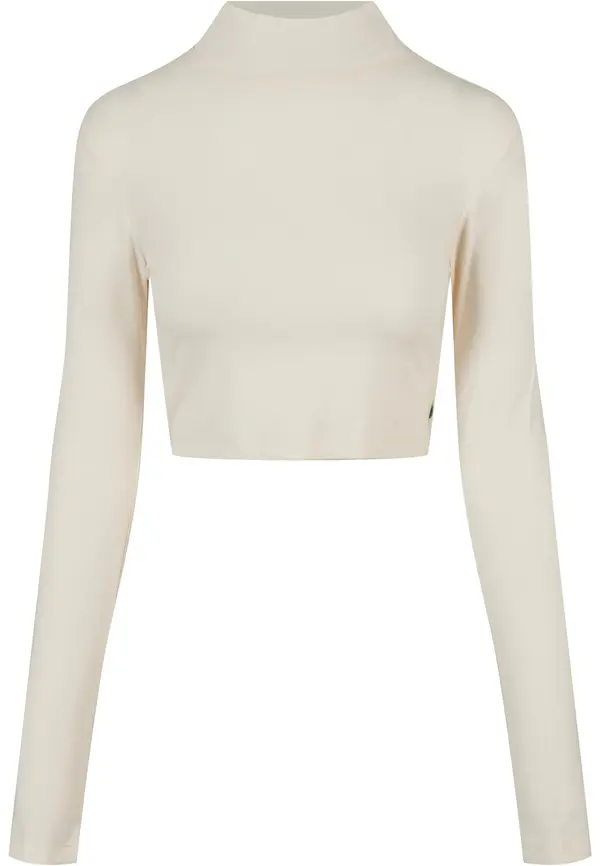 Urban Classics Women's Organic Long Sleeve Turtleneck - Cream