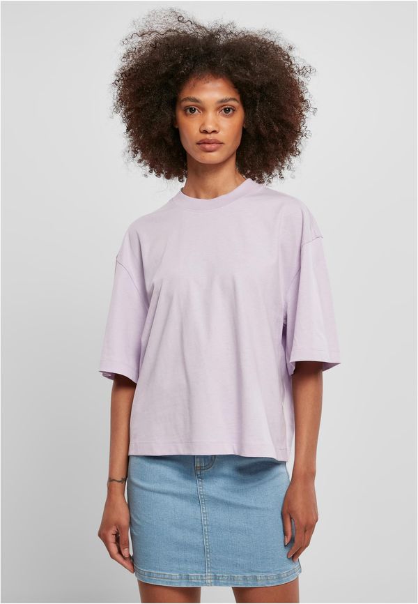 Urban Classics Women's Organic Oversized T-Shirt in Lilac