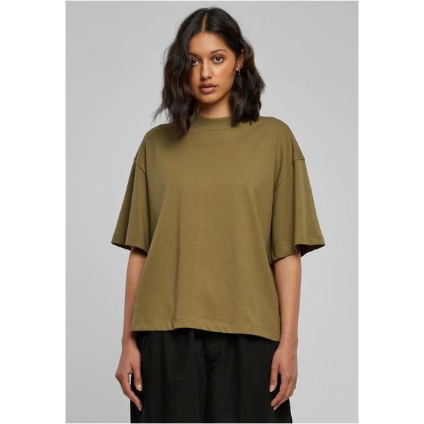 Urban Classics Women's Organic T-Shirt Tiniolive Heavy Slit