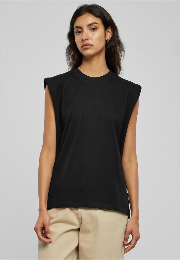 UC Ladies Women's Organic Tank Top with Heavy Padded Shoulder Black