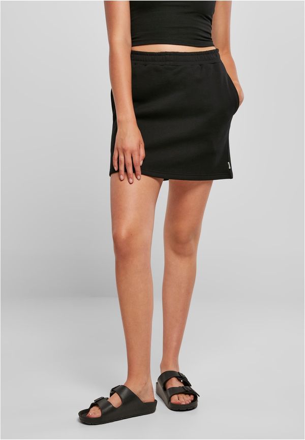 UC Ladies Women's organic terry mini skirt black