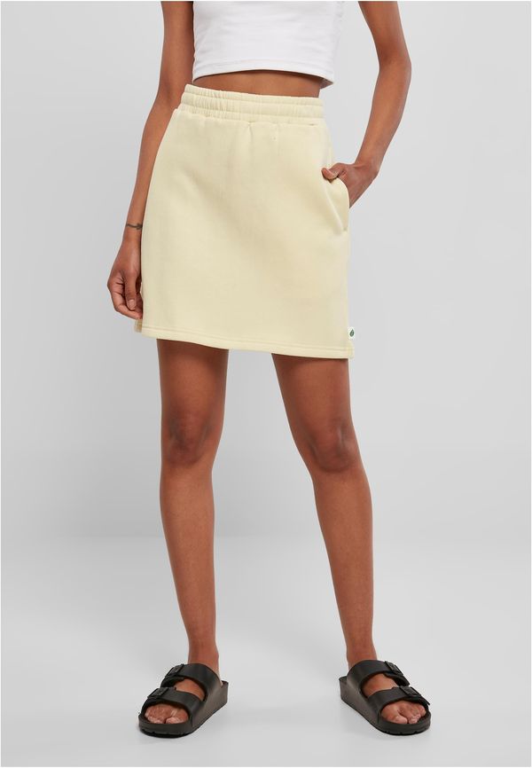 UC Ladies Women's organic terry miniskirt soft yellow