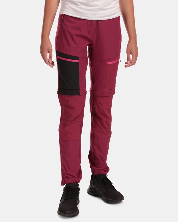 Kilpi Women's outdoor detachable trousers Kilpi HOSIO-W Dark red