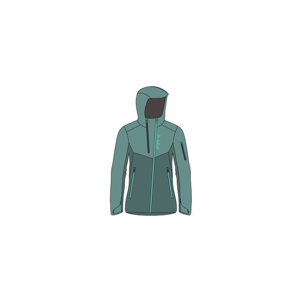 Kilpi Women's outdoor jacket Kilpi METRIX-W dark green