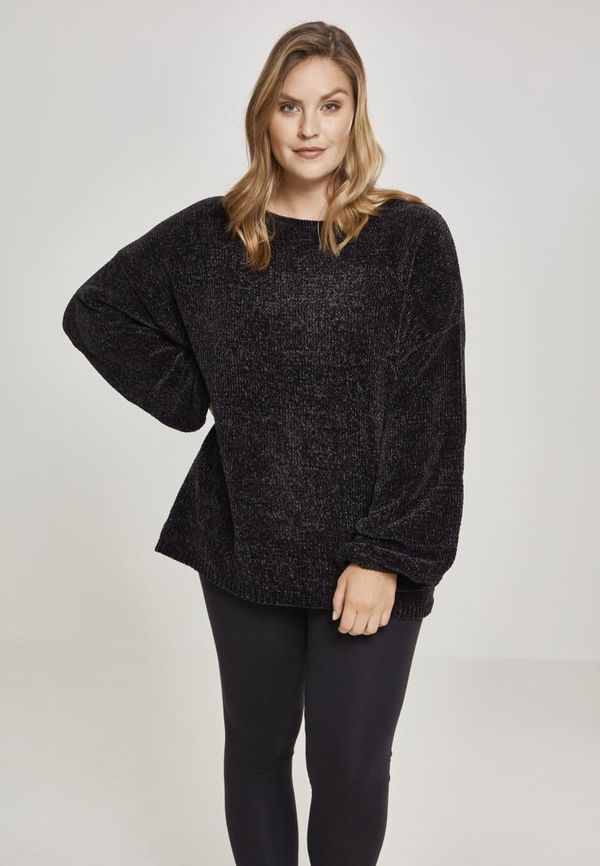 Urban Classics Women's oversize chenille sweater black