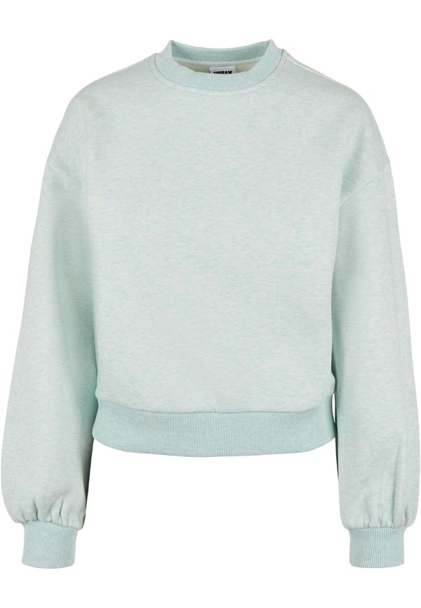 Urban Classics Women's oversized color Melange Crewneck aqua melange