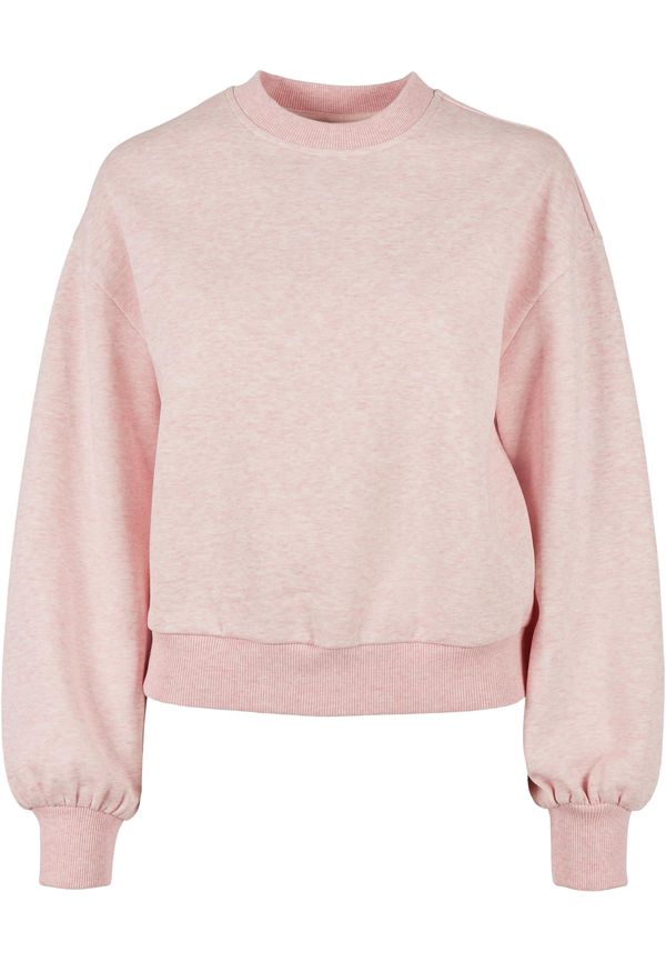 UC Ladies Women's Oversized Color Melange Crewneck Pink Melange