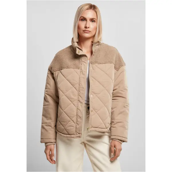 Urban Classics Women's oversized Diamond Quilt Puffer Jacket softtaupe