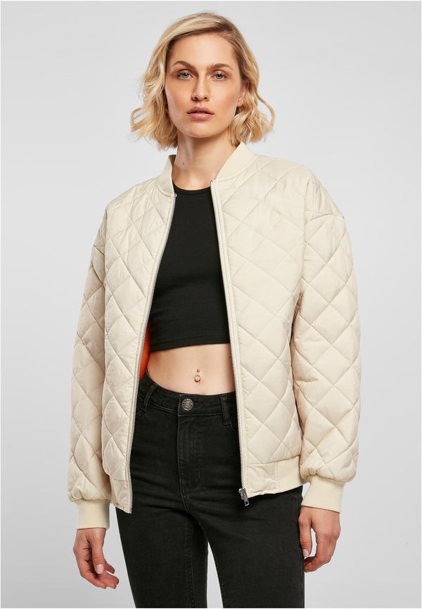 UC Ladies Women's Oversized Diamond Quilted Bomber Jacket Softseagrass