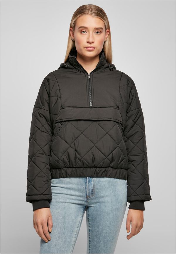 UC Ladies Women's Oversized Diamond Quilted Tug Jacket Black