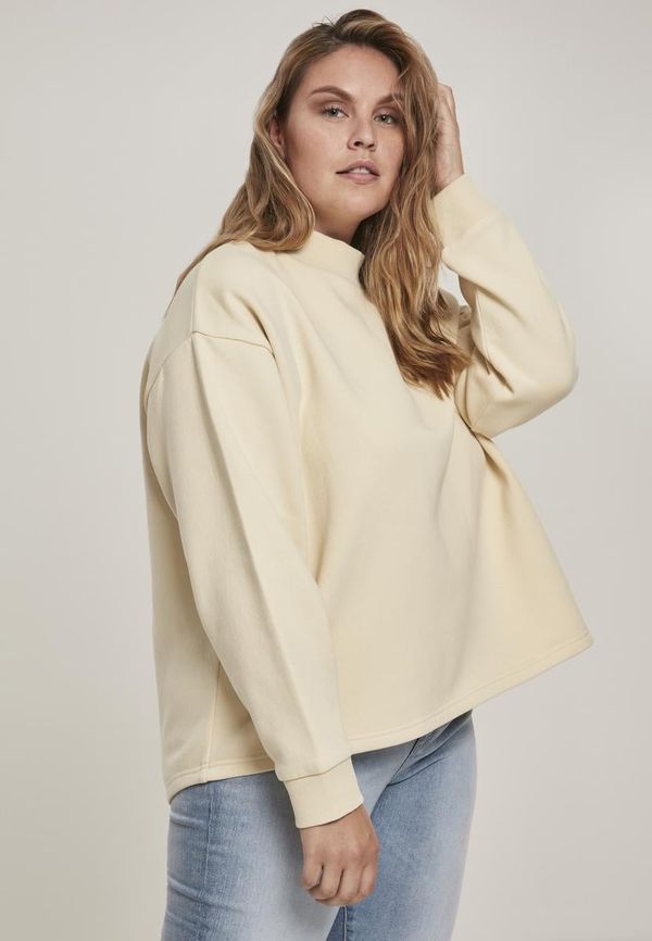 Urban Classics Women's Oversized High Neck Crew Sand