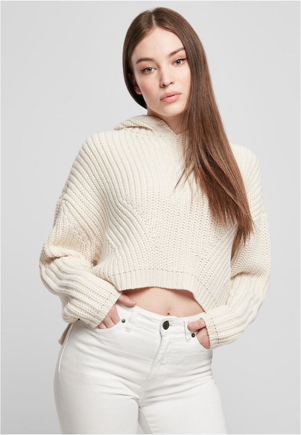 Urban Classics Women's Oversized Hooded Sweater - Cream