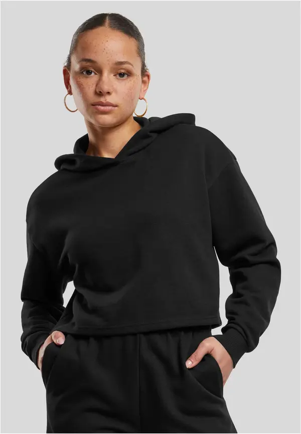 Urban Classics Women's Oversized Hoodie Light Terry - Black