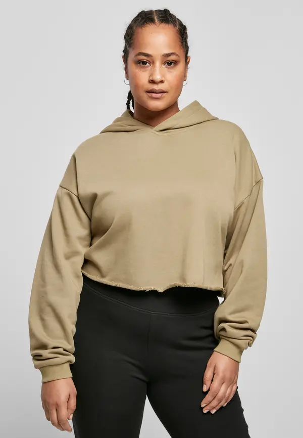 Urban Classics Women's Oversized Khaki Hoodie