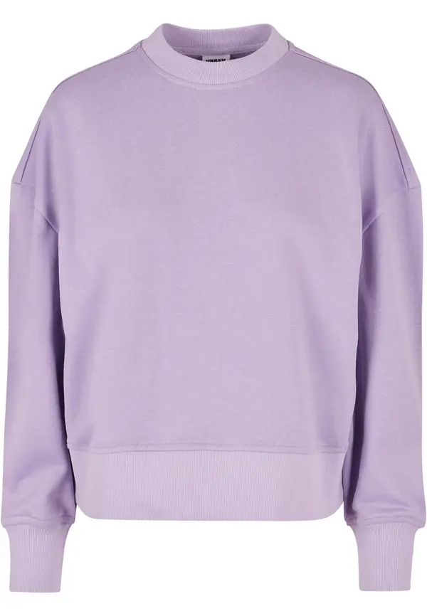 Urban Classics Women's Oversized Terry Crewneck Lilac