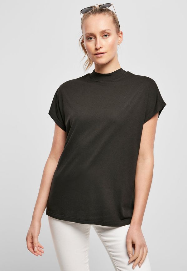 Urban Classics Women's oversized viscose T-shirt with black sleeve