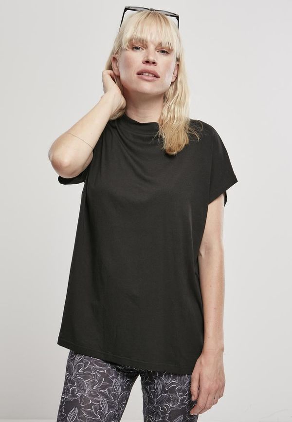 UC Ladies Women's oversized viscose T-shirt with black sleeve