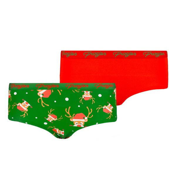 Frogies Women's panties Deer 2P Frogies Christmas