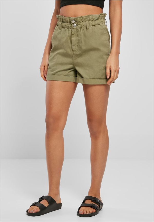 UC Ladies Women's Paperbag Shorts in Khaki