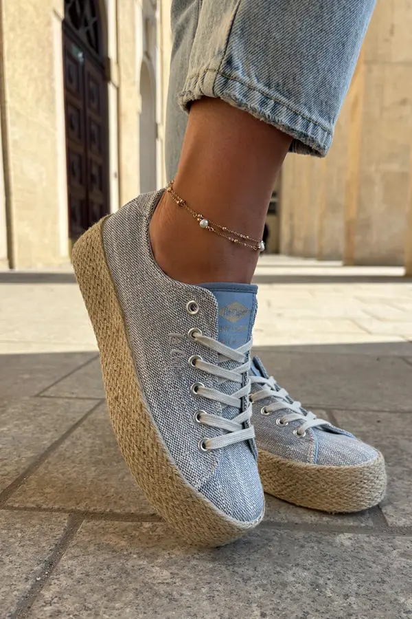 Lee Cooper Womens Platform Sneakers With Weaving Lee Cooper