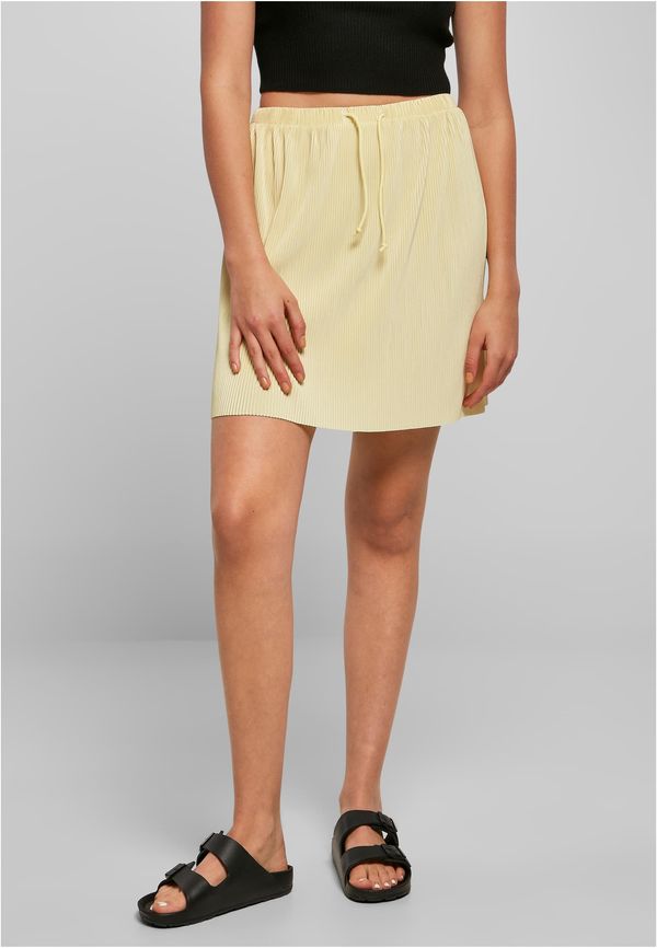 UC Ladies Women's Plisse miniskirt soft yellow