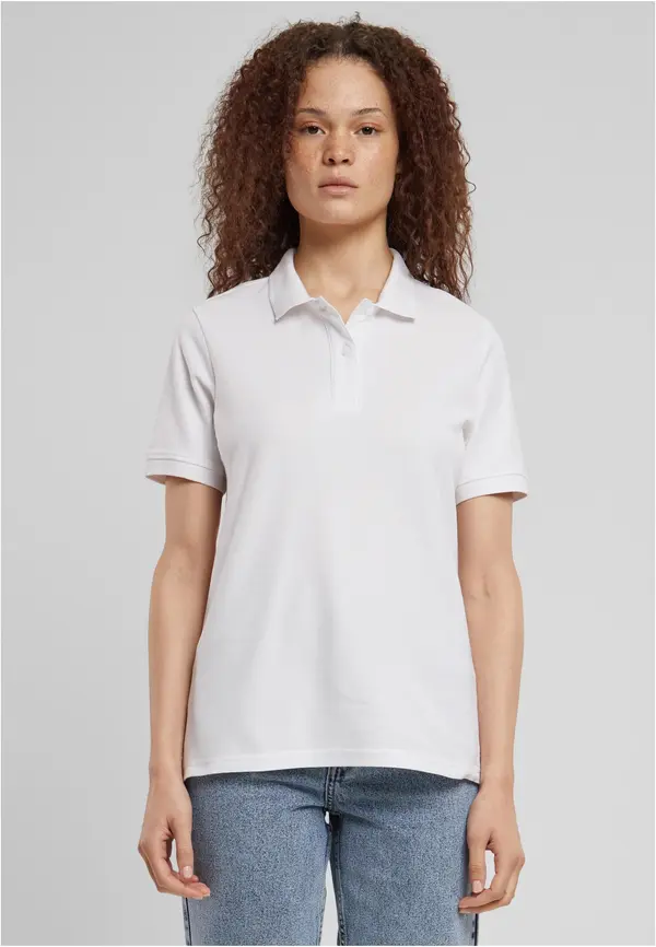 Urban Classics Women's polo shirt UC - white