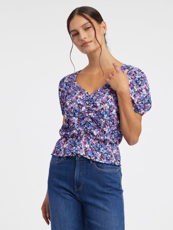 Orsay Women's purple floral top ORSAY