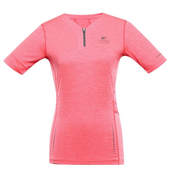 ALPINE PRO Women's quick-drying T-shirt ALPINE PRO GERETA neon salmon