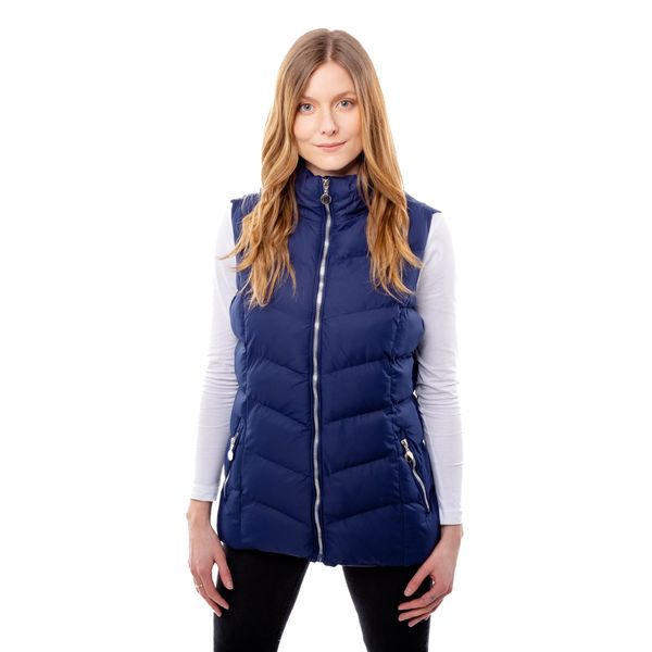 Glano Women's quilted vest GLANO - dark blue