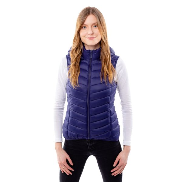 Glano Women's quilted vest GLANO - dark blue