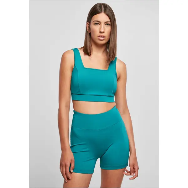 Urban Classics Women's Recycled Square Aquagreen Sports Bra
